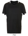 Kinder Sportshirt Classico Contrast Sols 01719 Zwart-Wit